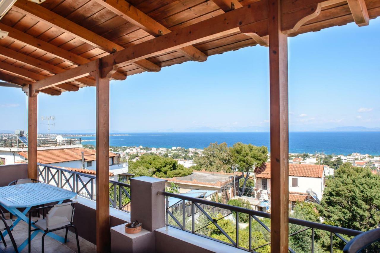 Peris Panoramic Villa Near Athens Airport Paralia  外观 照片